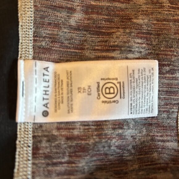 Athleta Salutation Textured Animal Print Zip Jacket - Picture 9 of 11